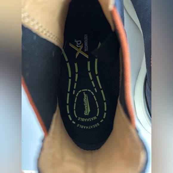 NWOT Blundstone Men's Navy Suede Orange Chelsea Boots - Picture 8 of 10